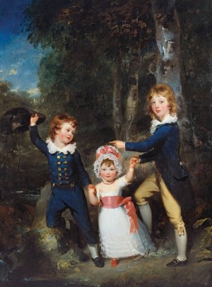 Portrait of the Children of Lord George Cavendish by Sir Thomas Lawrence Oil Painting