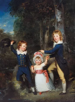 Portrait of the Children of Lord George Cavendish by Sir Thomas Lawrence Oil Painting