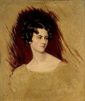 Presumed portrait of Princess Clementine of Metternich by Sir Thomas Lawrence Oil Painting