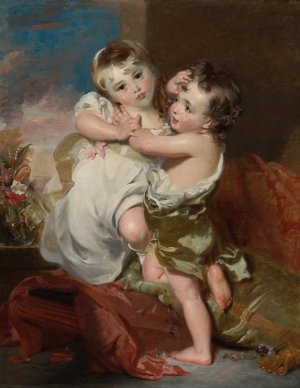 The proffered kiss by Sir Thomas Lawrence Oil Painting