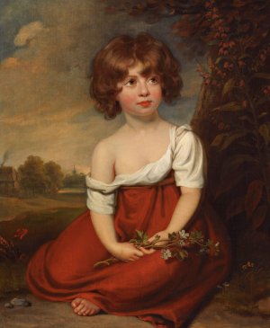 Portrait of a Lady, said to be Elizabeth Brudenell-Bruce by Sir William Beechey Oil Painting