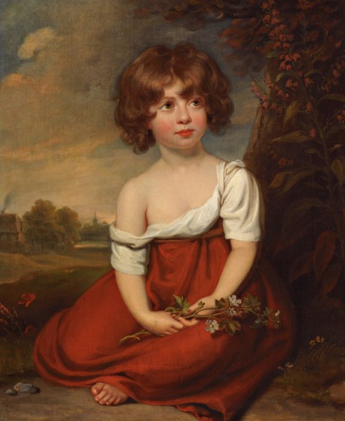 Portrait of a Lady, said to be Elizabeth Brudenell-Bruce by Sir William Beechey - Hand-Painted Oil Painting Reproduction