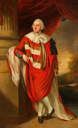 Portrait of Charles Marsham, 2nd Earl of Romney by Sir William Beechey Oil Painting