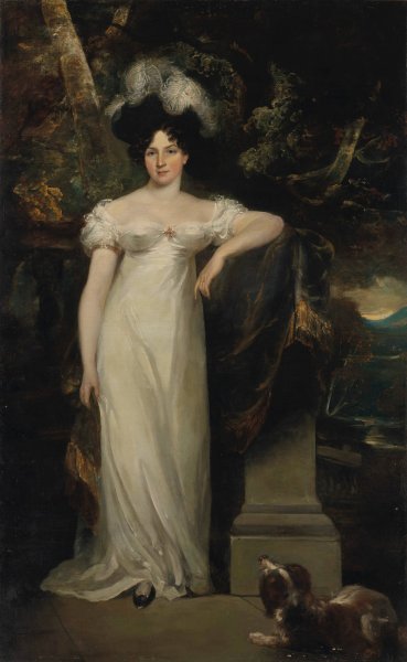 Portrait of Mrs. Lennox, afterwards Lady Ashley by Sir William Beechey - Hand-Painted Oil Painting Reproduction
