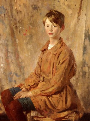 A Portrait Of Master Spottiswoode by Sir William Newenham Montague Orpen Oil Painting