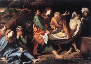 The Entombment of Christ by Sisto Badalocchio Oil Painting