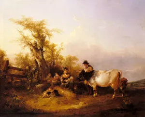 The Road To Market Oil painting by William Joseph Shayer, Snr.