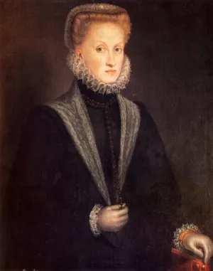 Anne of Austria, Queen of Spain Oil painting by Sofonisba Anguissola