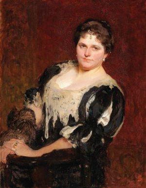 Portrait Of Blanche Marchesi De Castrone by Solomon Joseph Solomon Oil Painting