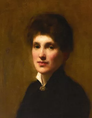 Portrait of Henrietta Lowy Solomon, The Artist's Sister by Solomon Joseph Solomon Oil Painting