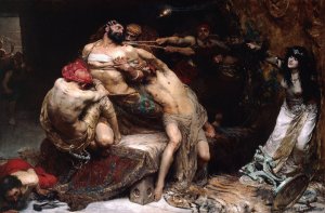 Samson by Solomon Joseph Solomon Oil Painting