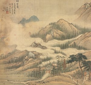 Guiyun Shrine by Song Xu Oil Painting