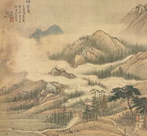 Guiyun Shrine by Song Xu Oil Painting