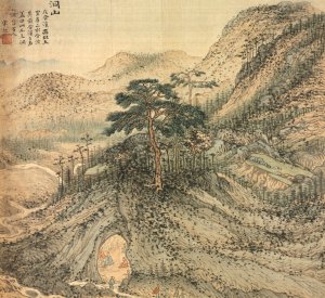 Mt. Dong by Song Xu Oil Painting