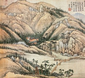 Mt. Fenghuang by Song Xu Oil Painting