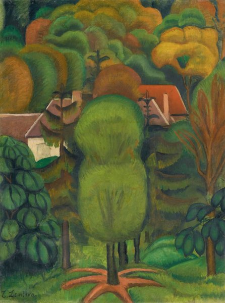 The Garden by Sonia Lewitska - Hand-Painted Oil Painting Reproduction