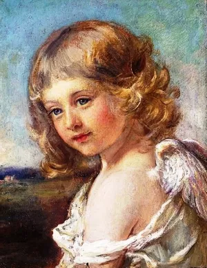Cupid by Sophie Anderson - Oil Painting Reproduction
