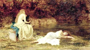 Dreaming by Sophie Anderson Oil Painting