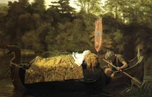 Elaine Oil painting by Sophie Anderson