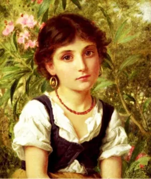 Far Away Thoughts by Sophie Anderson Oil Painting