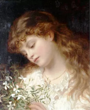 Jasmine Oil painting by Sophie Anderson