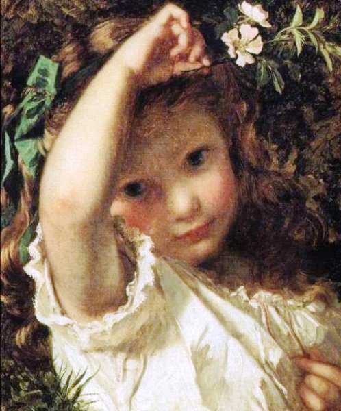 Peek A Boo! by Sophie Anderson - Hand-Painted Oil Painting Reproduction