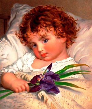 Prattling Primrose by Sophie Anderson Oil Painting