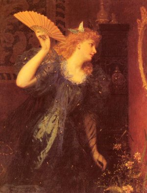 Ready for the Ball by Sophie Anderson Oil Painting