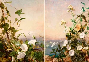 Still Life of Flowers, Capri by Sophie Anderson - Oil Painting Reproduction