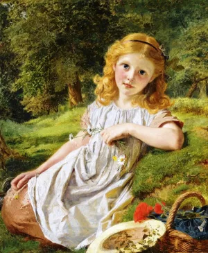 Summer Flowers by Sophie Anderson - Oil Painting Reproduction