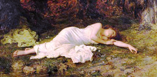 Sweet Dreams by Sophie Anderson - Hand-Painted Oil Painting Reproduction