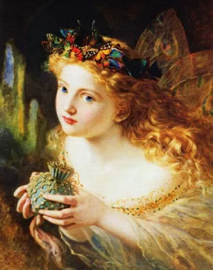 Take the Fair Face of Woman by Sophie Anderson Oil Painting