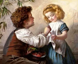 The Cheat painting by Sophie Anderson