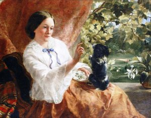 The Obedience Class Oil painting by Sophie Anderson