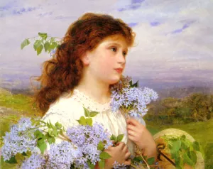The Time of the Lilacs by Sophie Anderson Oil Painting