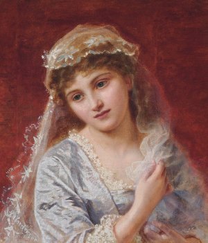 The young bride by Sophie Anderson Oil Painting