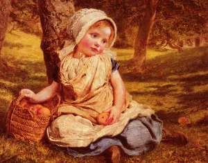 Windfalls by Sophie Anderson - Oil Painting Reproduction
