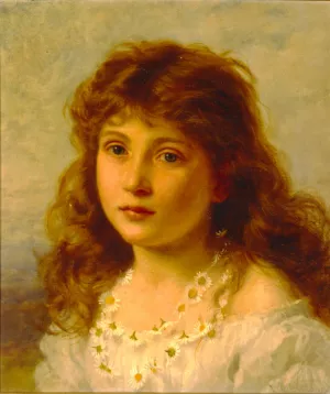 Young Girl painting by Sophie Anderson