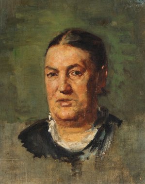 Portraet af Madam Ullebolle by Sophie Holten Oil Painting