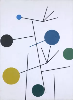 Rising, Falling, Clinging, Flying by Sophie Taeuber-Arp Oil Painting