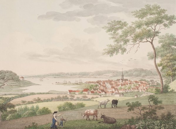 Apenrade  by Soren L. Lange - Hand-Painted Oil Painting Reproduction
