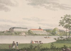 Augustenborg Slot pa oen Als by Soren L. Lange Oil Painting