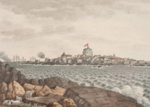 Christianso. Set fra Graesholmen by Soren L. Lange Oil Painting
