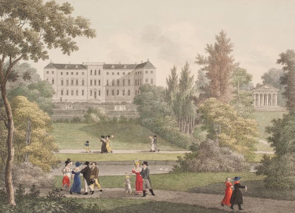 Frederiksberg Slot  by Soren L. Lange - Hand-Painted Oil Painting Reproduction
