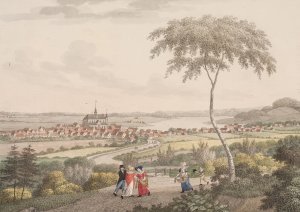 Haderslev by Soren L. Lange Oil Painting