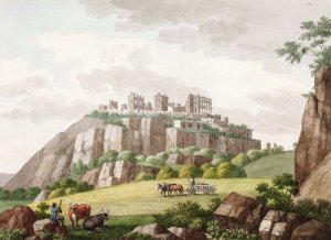 Hammershus pa Bornholm. Set fra nordsiden by Soren L. Lange Oil Painting