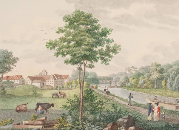 Herlufsholm  by Soren L. Lange - Hand-Painted Oil Painting Reproduction