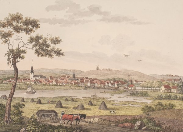 Randers  by Soren L. Lange - Hand-Painted Oil Painting Reproduction