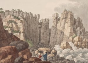 Randkleven ved strandbredden i ostermarie sogn pa Bornholm by Soren L. Lange Oil Painting