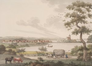 Skanderborg by Soren L. Lange Oil Painting